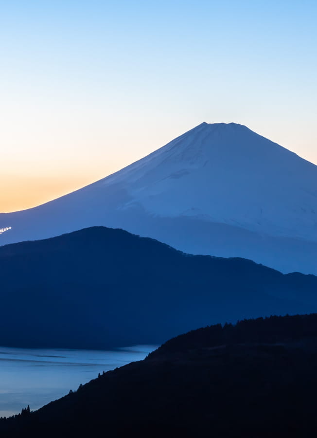 富士山の見える画像